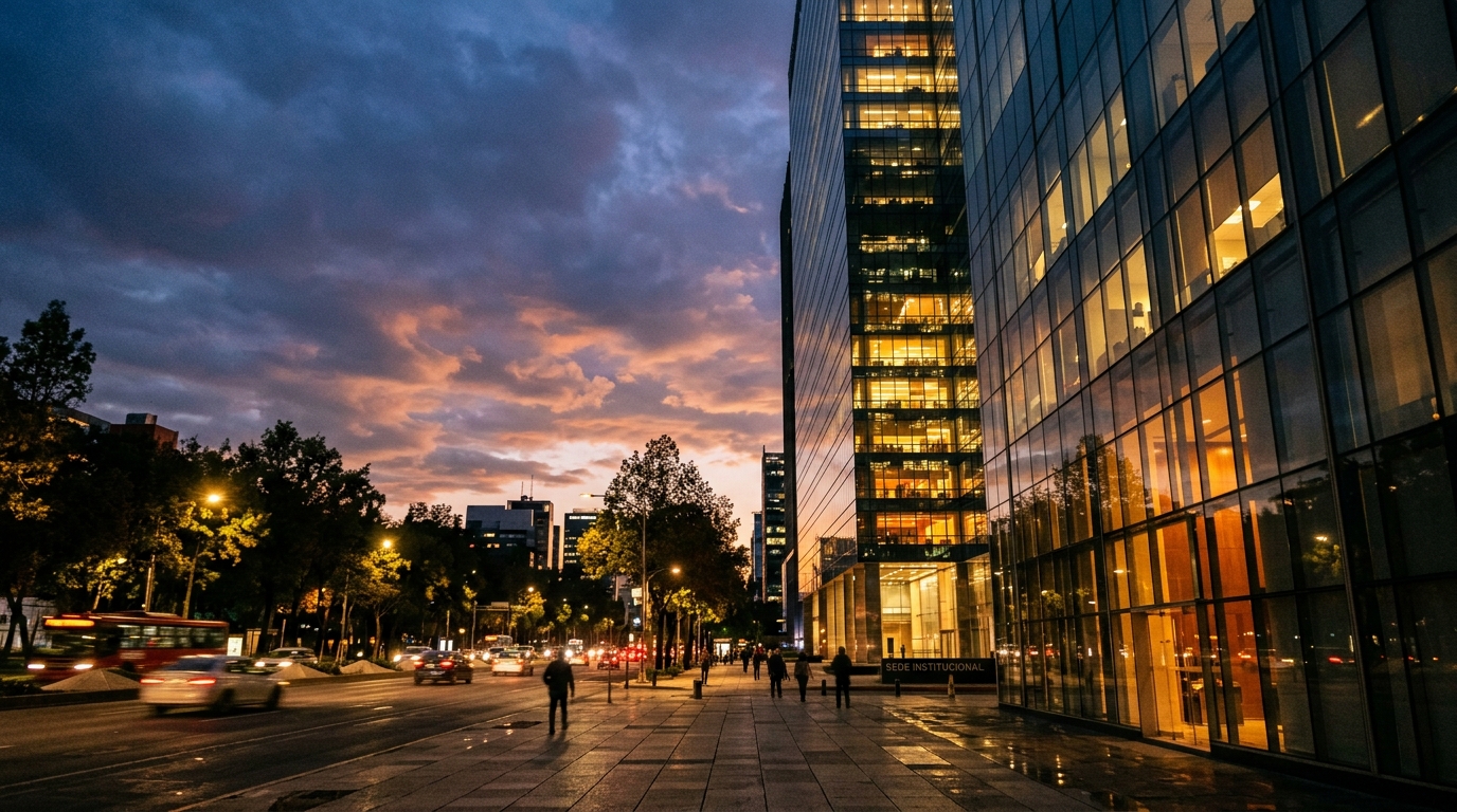 Edificio de oficinas gubernamentales en Ciudad de México, riesgos fiscales México 2027